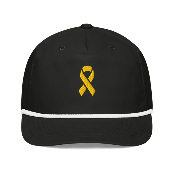 Cap with a yellow awareness ribbon, that stand's for solidarity with Israeli hostages